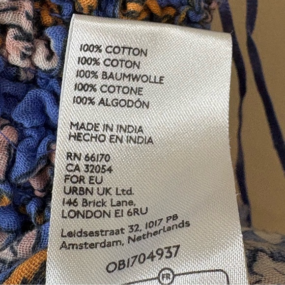 Free People Nala Printed Babydoll Top - Picture 7 of 8